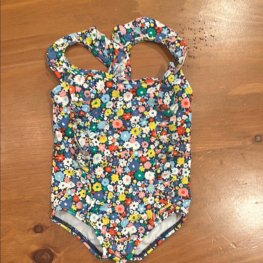 Baby Boden Floral Kids Swimsuit